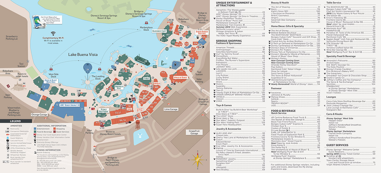 Disney Springs Map at Walt Disney World Updated April 2022!