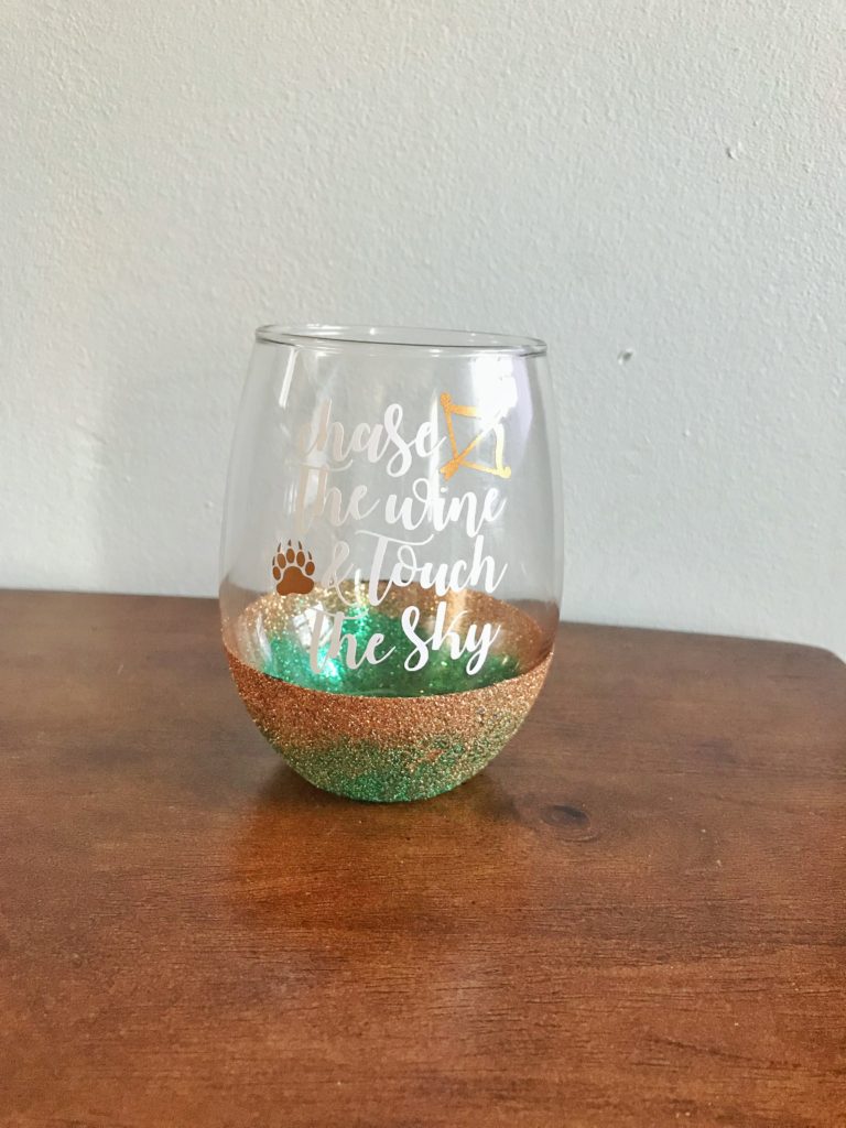 How to Make Disney Princess Glitter Wine Glasses - Kelly Does Life