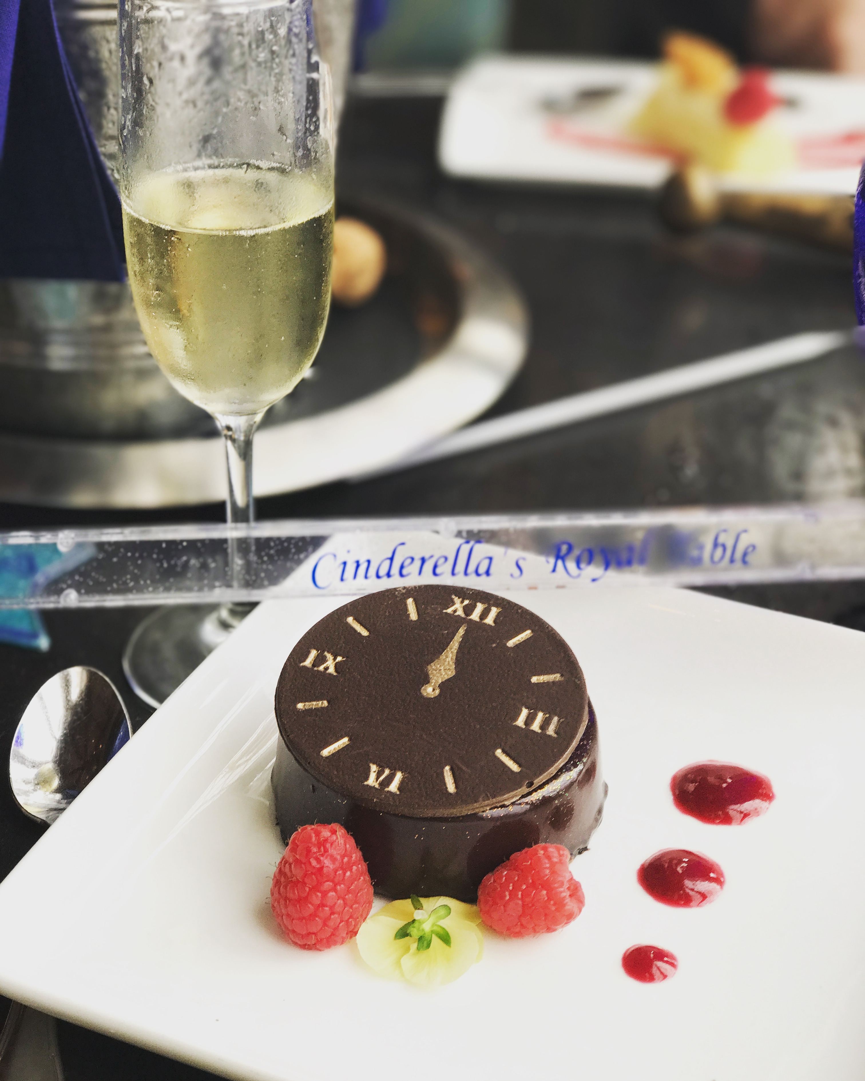 Dessert at Cinderella's Royal Table in the Magic Kingdom