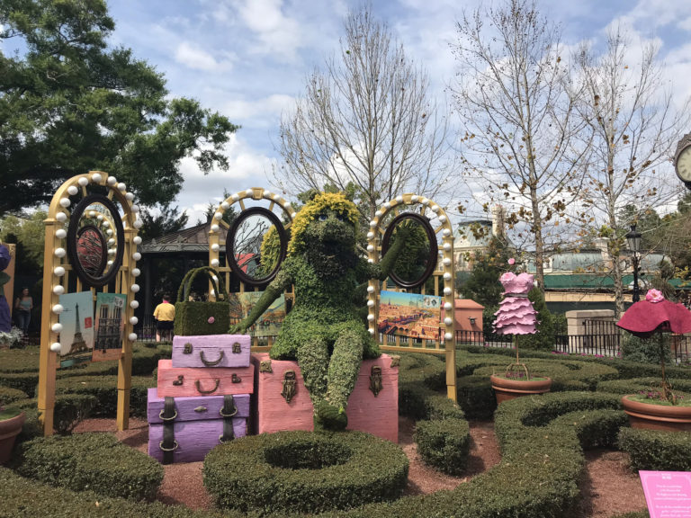 Epcot's Flower and Garden Show Muppets Display in France Pavilion