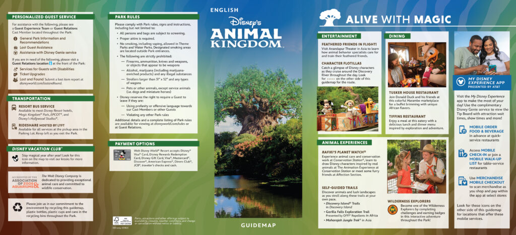 Map of Animal Kingdom