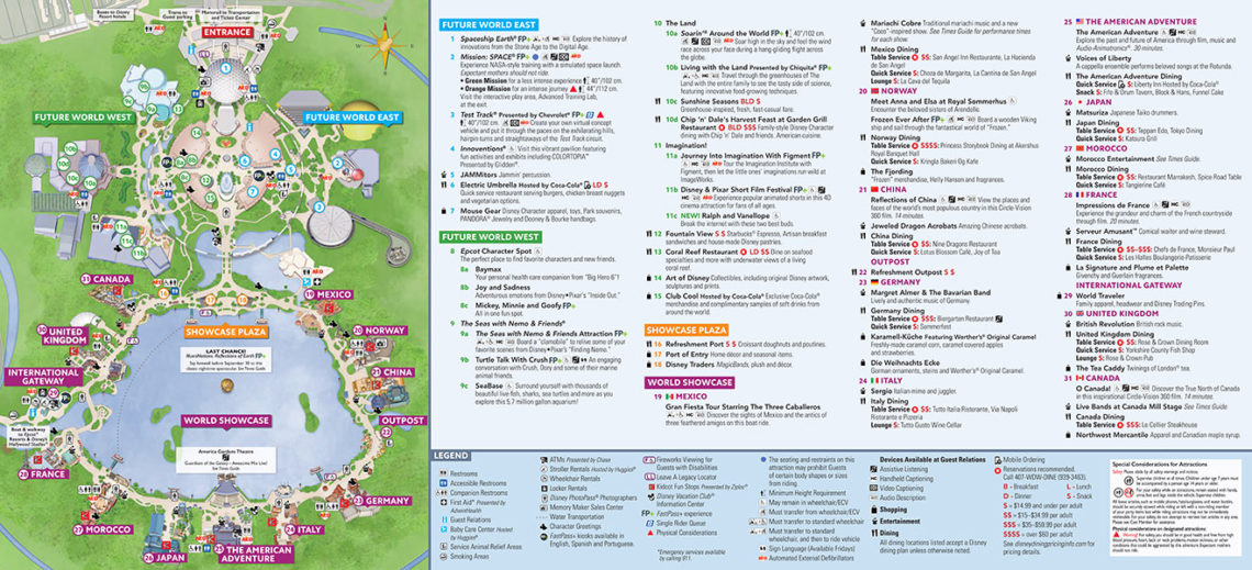 Epcot Map Walt Disney World Kelly Does Life