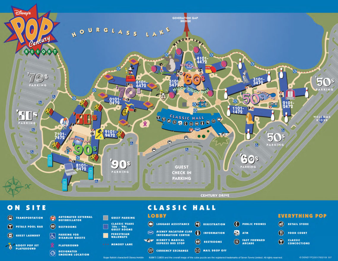 Map of Pop Century