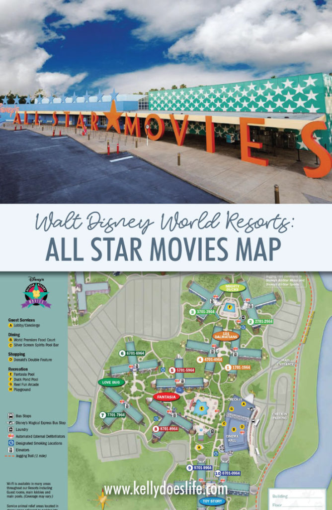 All Star Movies Resort Map