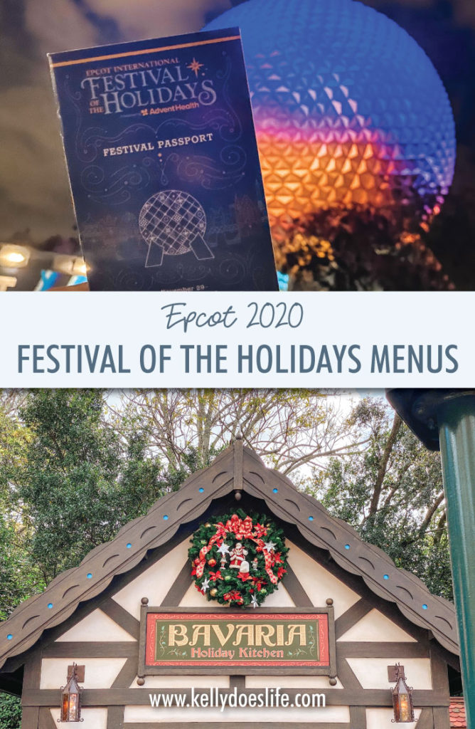 Festival of the Holidays Menus