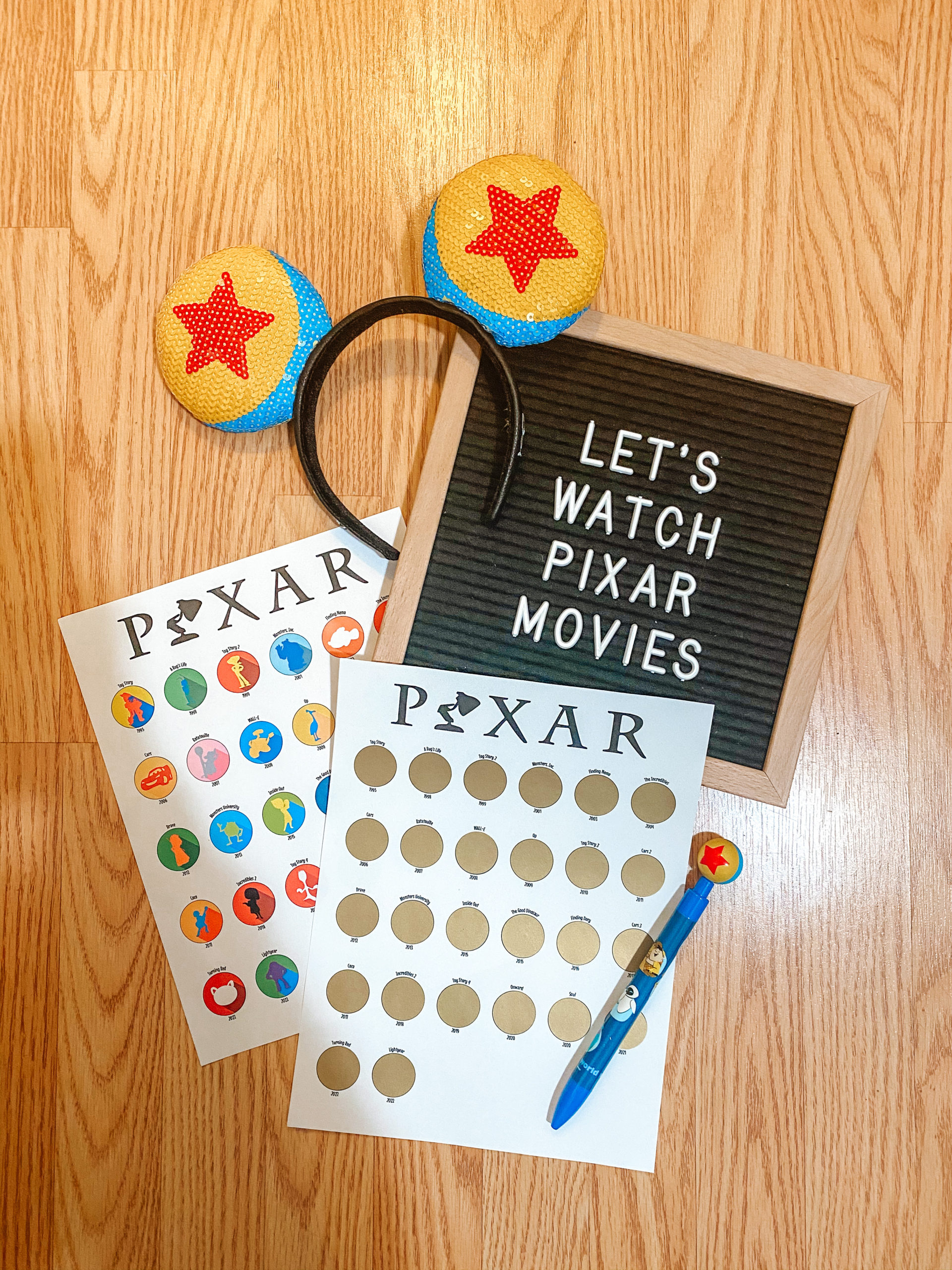 How to make a Pixar Movies Scratch-Off Poster - Kelly Does Life