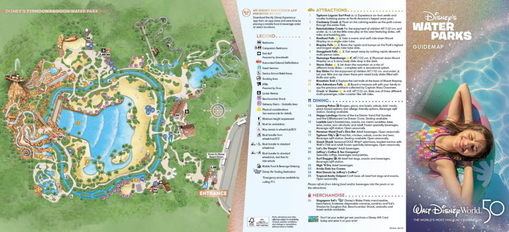 Map of Typhoon Lagoon